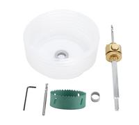 Quick Release Hole Opener Efficient Universal Drilling Tool with Dust Cover for Clean Work Space Gypsum Board Ceiling (80mm)