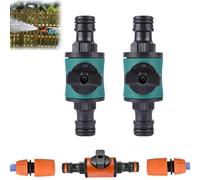 Quick Release Hose Pipe Connector, 2 PCS Garden Hose Joint Connector in Lines Water Hoses Fittings Hosepipe Connectors Shut Off Valve Garden Hoses Connectors & Accessories