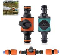 Quick Release Hose Pipe Connector, 2 PCS Garden Hose Joint Connector in Lines Water Hoses Fittings Hosepipe Connectors Shut Off Valve Garden Hoses Connectors & Accessories