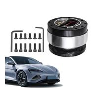 Quick Release Hub Adapter Steering Wheel Spinner Hub Adapter Boss Kit Metal Bearing Handlebar with Skin Touch Silicone Steering Easy Installation No Tools Required