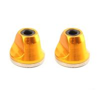 Quick Release Hub Nut M5 2PC Aluminum Alloy Mountain Bike Wheel Nut Antislip and Anti Loosening Compatible with Standard Screws (2PC Golden)