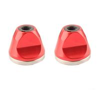 Quick Release Hub Nut M5 2PC Aluminum Alloy Mountain Bike Wheel Nut Antislip and Anti Loosening Compatible with Standard Screws (2PC Red)