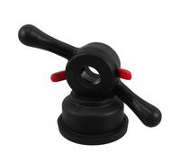 Quick Release Hub Wing Nut for Tire Balancer, 40mm Thread | Black Finish, Portable Size, for Motorcycle Wheels, Plastic and Carbon Steel Build, DIY Automotive Use