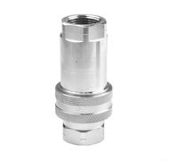 Quick Release Hydraulic Coupling Connector NPT Thread for ISO A, Carbon Steel, Suitable for Mining, Agriculture, and Construction Equipment (NPT-1)