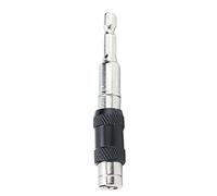 Quick Release Impact Tough Bit Holder, Rotating Drill Support with 20° Rotation, Heat Treated Carbon Steel for Hex Nut Driver, Impact Hole Saw, Spade Drill Bit