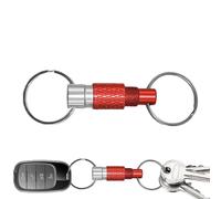 Quick Release Keychain - Titanium Alloy Car ey Holder with 2 Open Rings Can, Riing | Duty Magnetic Pull Apart Ring for Outdoor Travel Running Camping
