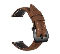 Quick Release Leather Straps 22mm Leather Watchband Accessories, Dark Brown-b, 22mm