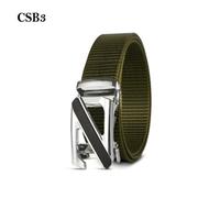 Quick Release Men 120Cm Nylon Belt With Automatic Z Buckle Army Green Casual Fit For Jeans Outdoor Wear Dress And Uniforms