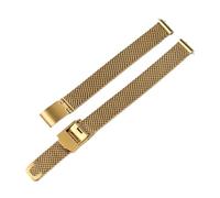 Quick Release Milanese Loop Watch Strap 10 12 14 16 18 20 22 MM Compatible With DW,304 Stainless Steel Band Width(Gold,15mmNo quick release)