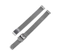 Quick Release Milanese Loop Watch Strap 10 12 14 16 18 20 22 MM Compatible With DW,304 Stainless Steel Band Width(Sliver,16mm)