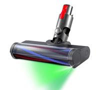 Quick-Release Motorhead Cleaner Replacement for Dyson V7 V8 V10 V11 V12 V15 with Green LED Dust Detection Lights, Direct Drive Head for Hardwood Floor, Carpets and Tile Floor with Anti-Tangle Roller