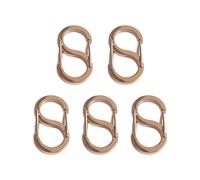 Quick-release Necklace Buckle Durable Spring S-type Double-ended Shortener Bracelet Connector Jewelry Clasp Rust-resistant Stainless Steel Design Rose Gold 12mm