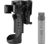 Quick Release OC Spray Holster, Lightweight Plastic Steel Pepper Spray Holder with Detachable Back Clip, Adjustable Quick Draw OC Spray Pouch Carry Case for Duty Belt & MOLLE Vest