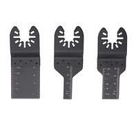 Quick Release Oscillating Saw Blades Set 3Pcs High Carbon Steel 10mm 20mm 34mm Power Saw Blades Precision Cutting Multi Tool for Metal Wood Plastic