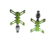 Quick Release Pedals For BROMPTON X-shape 304g Pair LIME GREEN