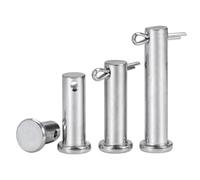 Quick Release Pins M3 M4 M5 M6 M8 M10 M12 304 Stainless Steel With Hole Pin Shaft Cotter Set Flat Head Cylindrical Plug Positioning(M5(3sets),50mm)