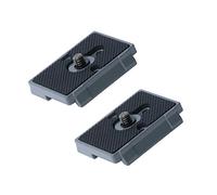 Quick Release Plate 1/4" Screw Compatible with Manfrotto 200PL-14 322RC2 324RC2 488RC2 496RC2 Camera Tripod Head (Pack of 2)