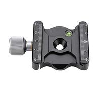 Quick Release Plate Clamp, 7.5x4.7x1.4cm Black Aluminum Alloy Quick Release Plate Clamp Camera Mount Adapter Wiith 3/8in Thread for All AS Quick Release Boards
