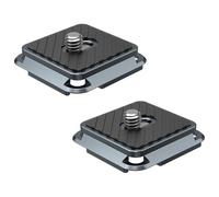 Quick Release Plate for LeapLumin Clamp, Aluminum 1/4” Screw Camera Tripod Mount Plate, Arca-Swiss Rail Design Compatible with DSLR Tripod Ball Head