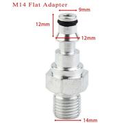 Quick Release Pressure Washer Hose Fitting Adapter for M14 and M22 Connections for LAVOR and for VAX Models(for M14 Nose Adapter)