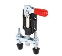 Quick Release Push Pull Clamp, Dual Head High Carbon Steel Adjustable Toggle Clamp for Metal Plates, Circuit Boards, Quick Release Push Pull Toggle Clamp