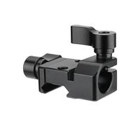 Quick Release Rails Clamp With 15mm Single Rod Holder Fits Rails And 15mm Rod Pipe Camera Photography Accessories