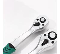 Quick Release Ratchet Drive Socket Wrench with 72 Teeth and Reversible Rotation, Ergonomic Design for Comfort and Efficiency (A)