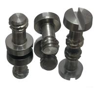 Quick Release Screw Stainless Steel 1/4-20 UNC for Camera Cage Equipment with Anti-Vibration Build and Progressive Thread Engagement