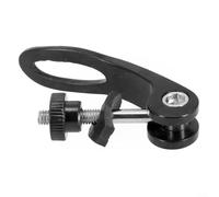 Quick Release Seat Binder Bolt M5x45mm Aluminum Alloy Bicycle Post Clamp Easy Height Adjustment Lightweight Black Fits Bikes Cycles Scooters 45mm