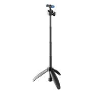 Quick Release Selfphoto Stick Stand Compatibility with Action Cameras Adjustable From 17Cm to 44Cm Compacting Desktop Stand for Blogging
