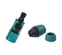Quick Release Shut Off Valve Set - Includes 1 Male & 1 Female Connector with Hose End Quick Connectors, Compatible with garden hose accessories Inline Valve Extender for Easy Water Flow Control