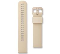 Quick-Release Silicone Sport Watch Strap | 22 mm Tan | Sporty Soft Rubber Smatchwatch Band | Compatible with Garmin Forerunner Venu & Vivoactive Models | Colour Coordinated Buckle (Beige, 22mm)