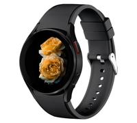 Quick Release Silicone Strap Compatible with Samsung Galaxy Watch FE 7 6 5 4 Band 40mm 44mm/6 Classic 47mm 43mm/4 Classic 42mm 46mm/5 Pro 45mm Band, One Click No Gap Sport Strap Women Men, Black