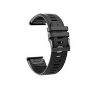 Quick Release Silicone Strap Fit For Garmin Descent G1 Solar/Epix Gen 2/Instinct 2/Forerunner 945/Approach 6200 S60(Black,QuickFit 26mm)
