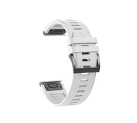 Quick Release Silicone Strap Fit For Garmin Descent G1 Solar/Epix Gen 2/Instinct 2/Forerunner 945/Approach 6200 S60(WHITE,QuickFit 22mm)