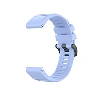 Quick Release Silicone Watchband Compatible with Garmin Approach S62, Soft TPU Protective Case for Garmin Approach S62 Golf GPS Watch (Light Blue Strap)