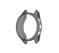 Quick Release Silicone Watchband Compatible with Garmin Approach S62, Soft TPU Protective Case for Garmin Approach S62 Golf GPS Watch (Black Case)