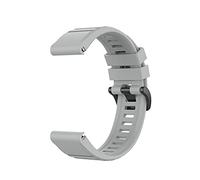 Quick Release Silicone Watchband Compatible with Garmin Approach S62, Soft TPU Protective Case for Garmin Approach S62 Golf GPS Watch (Grey Strap)