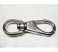 Quick Release Snap Hook with Swivel Eye Size 1 (83MM Stainless Steel Boat Shackle Attachment)