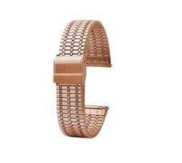 Quick Release Thin Stainless Steel Metal Men's Women's Watchband 18mm 20mm 22mm Compatible With Longines TISSOT Casio Watch Strap Bracelet(Rose gold,22mm)
