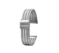 Quick Release Thin Stainless steel metal men's women's watchband 18mm 20mm 22mm fit For Longines/TISSOT/Casio watch Strap bracelet(Silver,22mm)