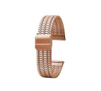 Quick Release Thin Stainless steel metal men's women's watchband 18mm 20mm 22mm fit For Longines/TISSOT/Casio watch Strap bracelet(Rose gold,20mm)