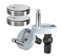 Quick Release Toilet Seat Fixings, Top Universal Toilet Seat Hinge Fittings for WC Toilet Blind Holes 2 Pack