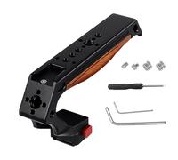 Quick Release Top Handle with Quick Release Slider, Ergonomic design, Lightweight Handle Grip with Cold Shoes with Safety Pins, Universal Top Handle Compatible with SmallRig Camera Cage Video Rig