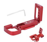 Quick Release Vlog L Plate Bracket Holder Hand For Grip For Sony A6000 A6100 A6300 A6400 Digital Camera For Arca For Swiss Tripod Head(Type-B Red)