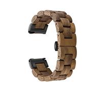 Quick Release Watch Band, AIYIBEN Natural Wood Watch Band, Choice of Strap Colour and Width 18mm, 19mm, 20mm, 21mm, 22mm, 23mm or 24mm (18mm, Walnut)