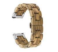 Quick Release Watch Band, AIYIBEN Natural Wood Watch Band, Choice of Strap Colour and Width 18mm, 19mm, 20mm, 21mm, 22mm, 23mm or 24mm (22mm, Zebra)