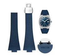 Quick Release Watch Band for Tissot PRX Strap Replacement,FKM Rubber Strap and Butterfly Clasp Compatible with Tissot PRX 40mm Watch Series, Dark Blue, One Size