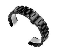 Quick Release Watch Band Natural Wood Unisex Replacement Strap 20mm 22mm 26mm(Black,22mm)