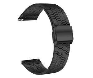 Quick Release Watch Strap, Stainless Steel Watch Straps with Metal Buckle and Clasp, Smart Watch Band for Men and Women, Compatible for Galaxy, Garmin, Withings, Huawei, Amazfit and Seiko Watches